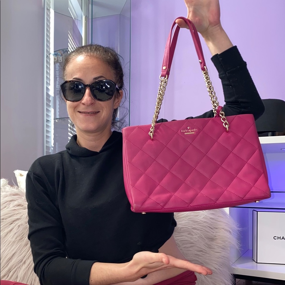 Kate Spade ♠️ New York, Quilted Leather Satchel!